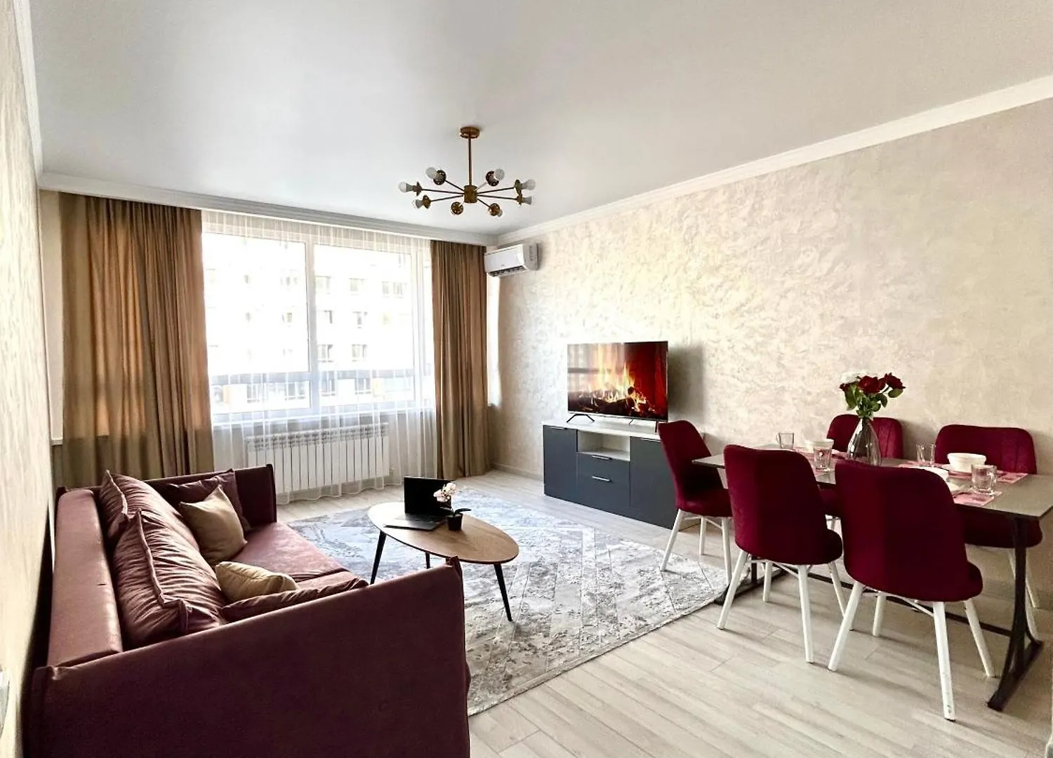 2-Комнатная Студия Rams City Apartman Almati 0*,  Kazahsztán