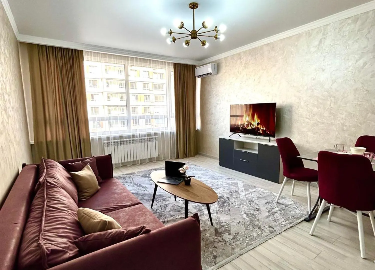2-Комнатная Студия Rams City Apartman Almati