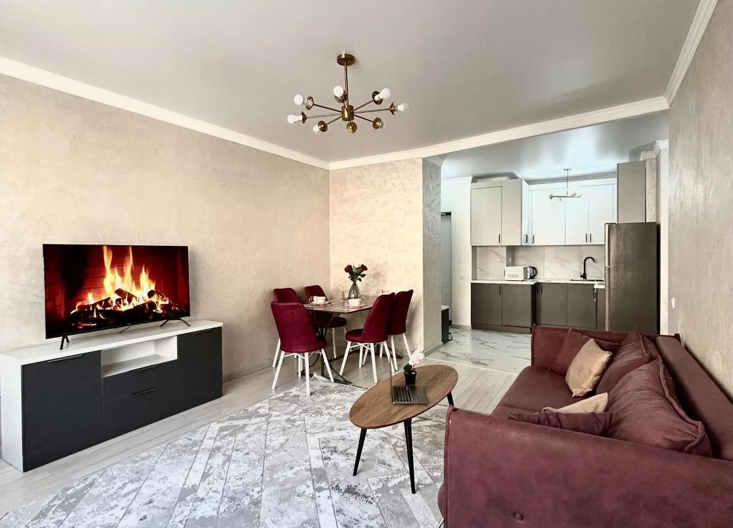 2-Комнатная Студия Rams City Apartment Almaty